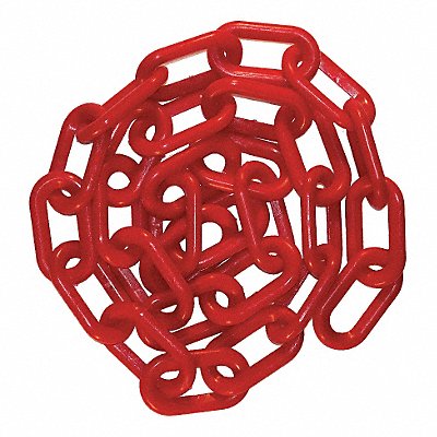 GRAINGER 51005100 Plastic Chain 100 ft L Red