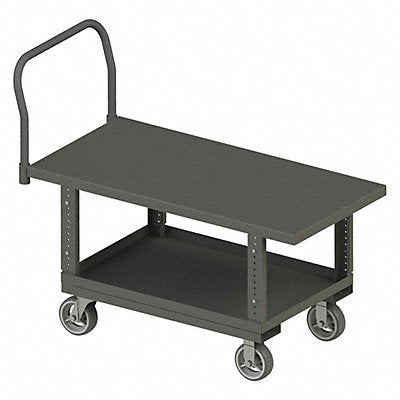 GRAINGER WHPTA30486MR95 Platform Truck 2000lb 41in to 51in H