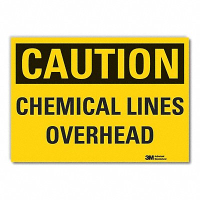 LYLE LCU30285RD7x5 Chemicals Caution Reflective Label 5inx7in