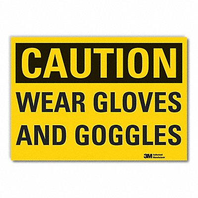 LYLE LCU30287ED10x7 Caution Sign 7in x 10in Non-PVC Polymer
