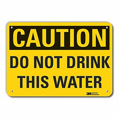 LYLE LCU30288NP10x7 Caution Sign 7 inx10 in Plastic