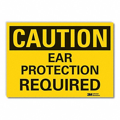 LYLE LCU30289ED14x10 Caution Sign 10inx14in Non-PVC Polymer