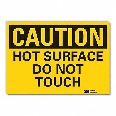 LYLE LCU30290ED10x7 Caution Sign 7inx10in Non-PVC Polymer