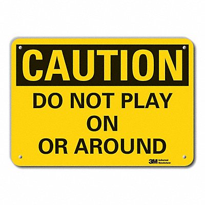 LYLE LCU30291NP14x10 Caution Sign 10 in x 14 in Plastic