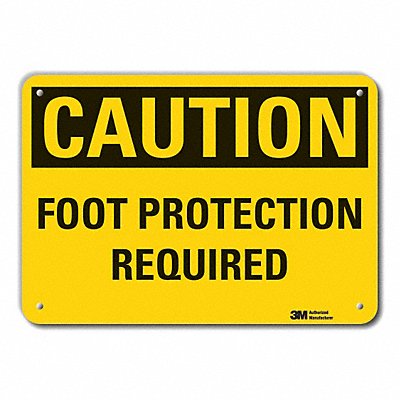 LYLE LCU30293NP14x10 Caution Sign 10 in x 14 in Plastic