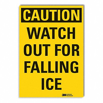 LYLE LCU30302ED7x10 Caution Sign 10in x 7in Non-PVC Polymer