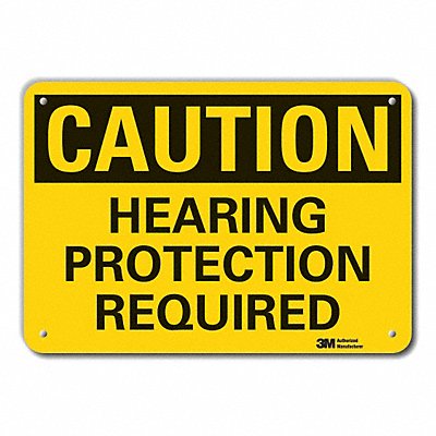 LYLE LCU30306NP10x7 Caution Sign 7 inx10 in Plastic