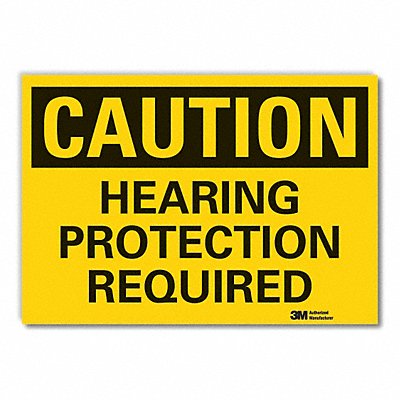 LYLE LCU30306ED14x10 Caution Sign 10inx14in Non-PVC Polymer