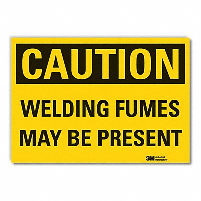 LYLE LCU30314ED14x10 Caution Sign 10inx14in Non-PVC Polymer