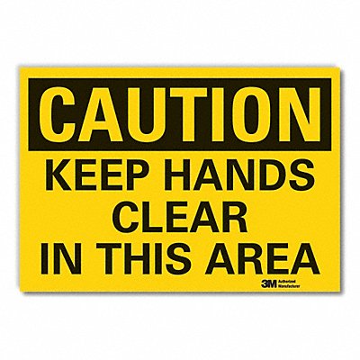 LYLE LCU30319ED10x7 Caution Sign 7inx10in Non-PVC Polymer