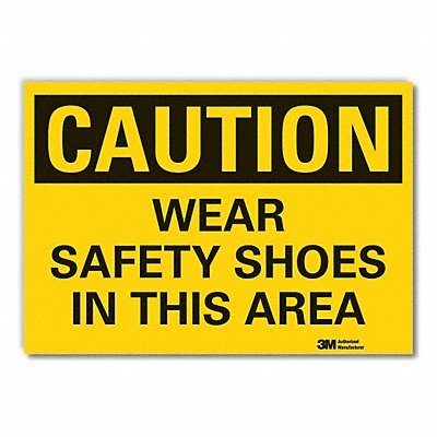 LYLE LCU30330ED14x10 Caution Sign 10inx14in Non-PVC Polymer