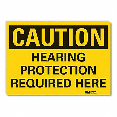 LYLE LCU30341ED10x7 Caution Sign 7in x 10in Non-PVC Polymer