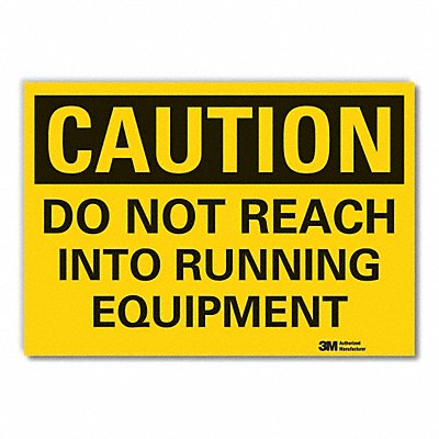 LYLE LCU30352ED14x10 Caution Sign 10inx14in Non-PVC Polymer