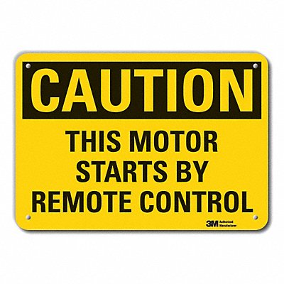 LYLE LCU30356NP14x10 Caution Sign 10 in x 14 in Plastic