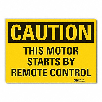 LYLE LCU30356ED14x10 Caution Sign 10inx14in Non-PVC Polymer