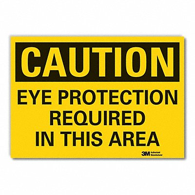 LYLE LCU30361RD10x7 Eye Caution Reflective Label 7 in x 10 in