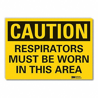 LYLE LCU30368ED14x10 Caution Sign 10inx14in Non-PVC Polymer