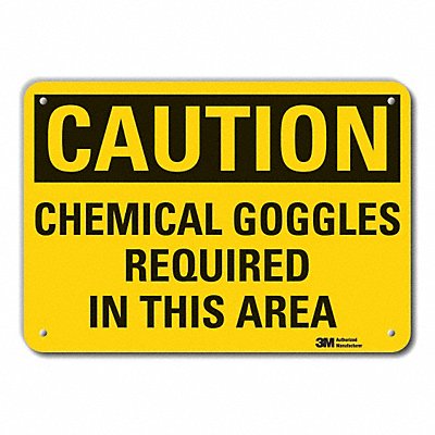 LYLE LCU30370NP14x10 Caution Sign 10 inx14 in Plastic
