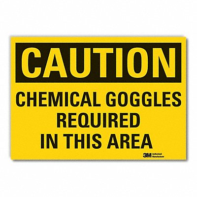 LYLE LCU30370RD5x35 Eye Caution Reflective Label 3.5in x 5in