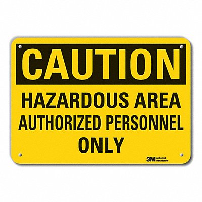LYLE LCU30376NP14x10 Caution Sign 10 inx14 in Plastic