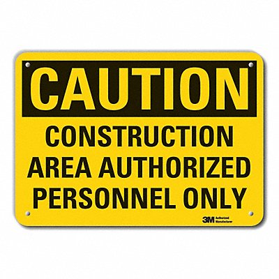 LYLE LCU30392NP14x10 Caution Sign 10 inx14 in Plastic