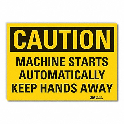 LYLE LCU30401ED10x7 Caution Sign 7inx10in Non-PVC Polymer