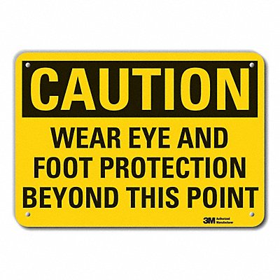 LYLE LCU30403NP10x7 Caution Sign 7 inx10 in Plastic