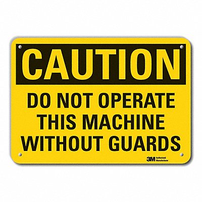 LYLE LCU30409NP14x10 Caution Sign 10 in x 14 in Plastic