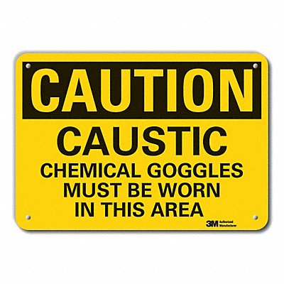 LYLE LCU30414NP14x10 Caution Sign 10 in x 14 in Plastic