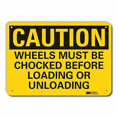 LYLE LCU30419NP14x10 Caution Sign 10 inx14 in Plastic