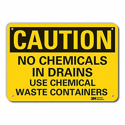 LYLE LCU30422NP14x10 Caution Sign 10 in x 14 in Plastic