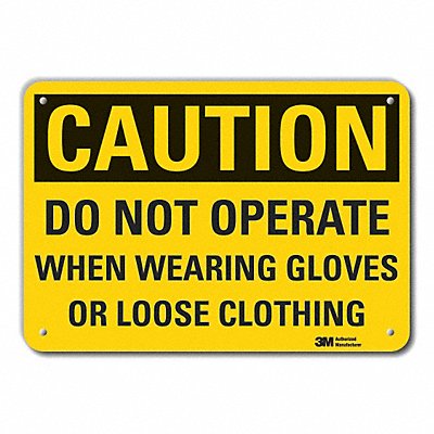 LYLE LCU30428NP10x7 Caution Sign 7 inx10 in Plastic