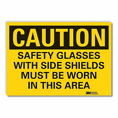 LYLE LCU30450RD14x10 Eye Caution Reflective Label 10 in x 14 in