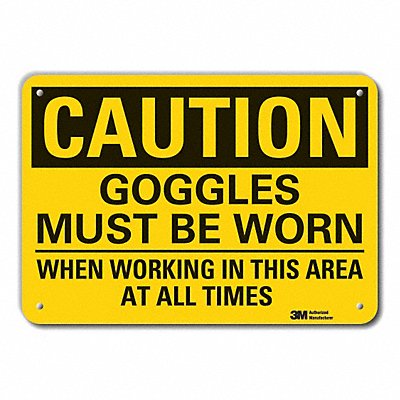 LYLE LCU30451NP10x7 Caution Sign 7 inx10 in Plastic