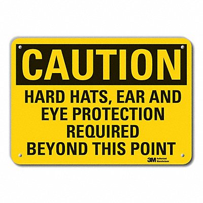 LYLE LCU30454NP14x10 Caution Sign 10 in x 14 in Plastic