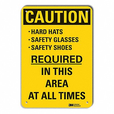 LYLE LCU30469NP10x14 Caution Sign 14 inx10 in Plastic