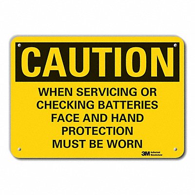 LYLE LCU30471NP14x10 Caution Sign 10 in x 14 in Plastic