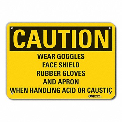 LYLE LCU30475NP14x10 Caution Sign 10 inx14 in Plastic