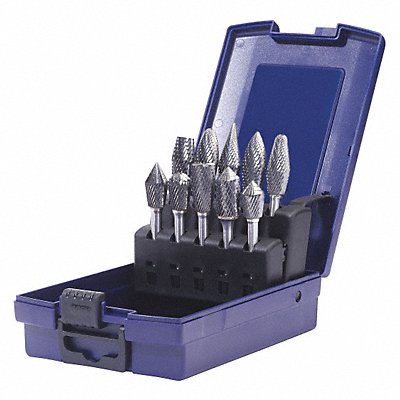 SGS PRO 18235 Carbide Burr Set Double Cut 10pcs.