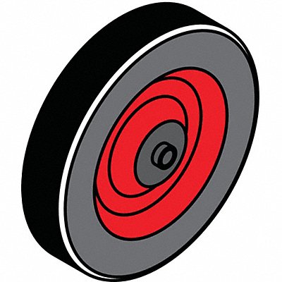 IDEAL WAREHOUSE INNOVATIONS INC. 706040 Barrier System Barrier Wheel Rubber Blk