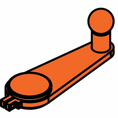 IDEAL WAREHOUSE INNOVATIONS INC. 706039 Barrier System Crank Handle Steel Orange