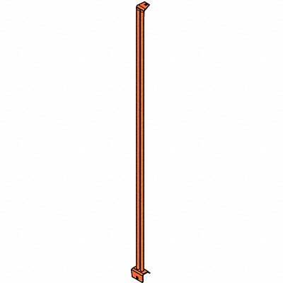 IDEAL WAREHOUSE INNOVATIONS INC. 706032 Barrier System Fence Guide Steel Orange