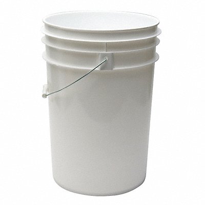 GRAINGER ROP2160WM Pail Polyethylene White Open Head
