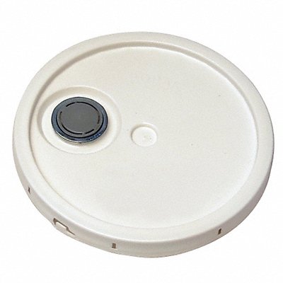 GRAINGER ROP2100CVRTTWS Plastic Pail Lid White HDPE