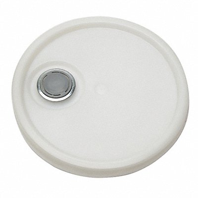 GRAINGER ROP2100CVRTTNS Plastic Pail Lid Natural HDPE