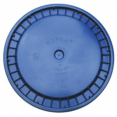 GRAINGER ROP2100CVRSNBL K4870 Plastic Pail Lid Blue HDPE