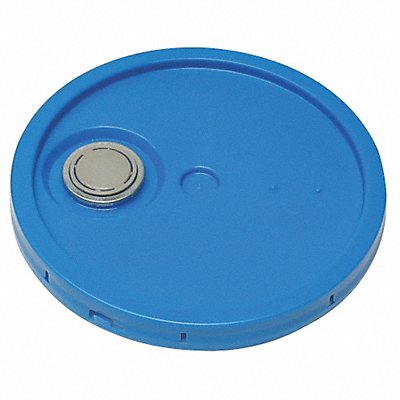 GRAINGER ROP2100CVRFTTBL Plastic Pail Lid Blue HDPE