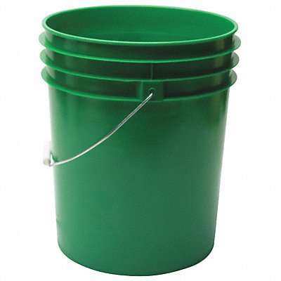 GRAINGER ROP2150GRM K4864 Pail Polyethylene Green Open Head