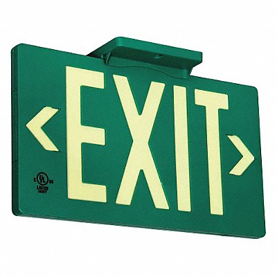 GRAINGER GRAN11414 Exit Sign 8 3/4 in x 15 1/2 in Plastic