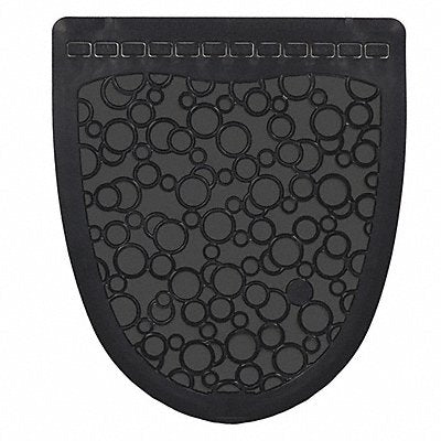 TOUGH GUY 49EV64 Urinal Mat Black Unscented 20 3/8 in PK6